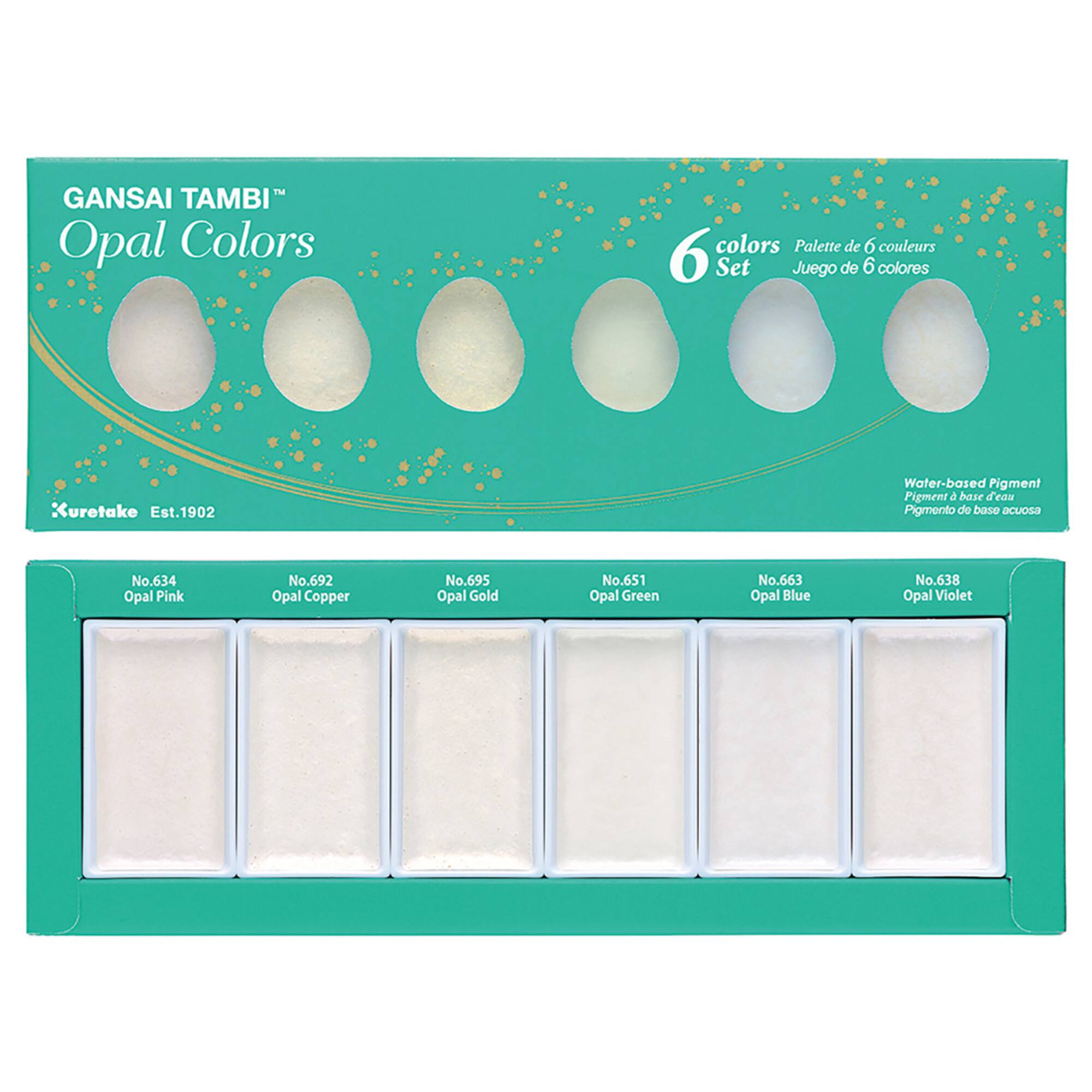 Kuretake Gansai Tambi™ Opal Metallic Watercolor Set